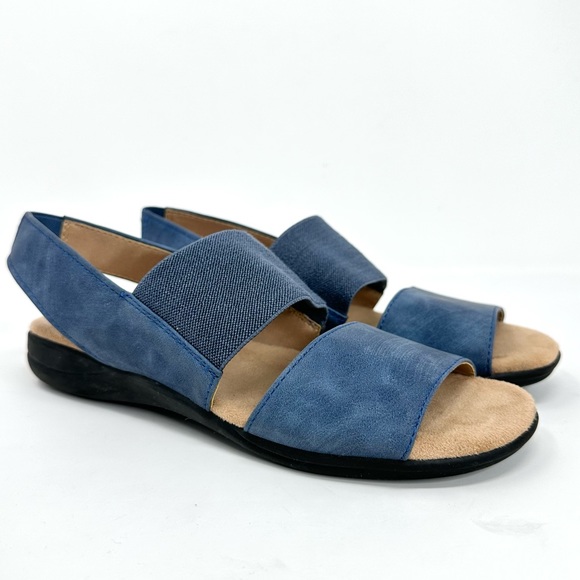 LifeStride Esta, Womens Blue Sandals Elastic Band - Picture 3 of 15